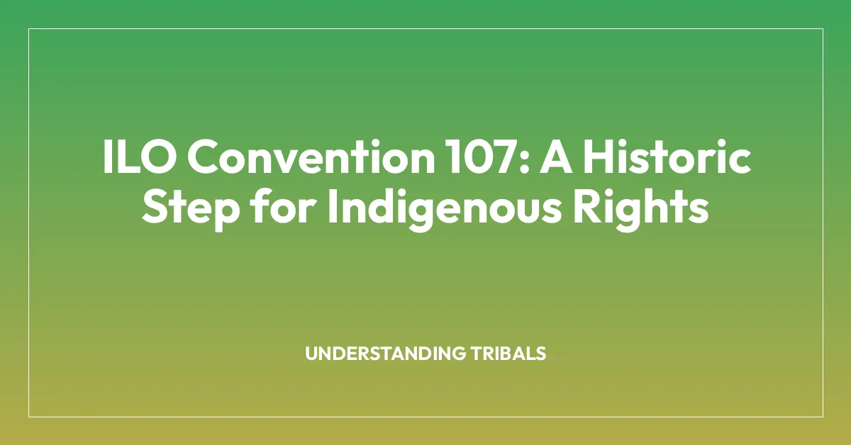 ILO Convention 107: A Historic Step for Indigenous Rights